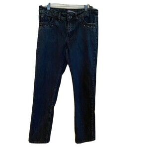 DANIELS 5 POCKET STRETCH JEANS - RHINESTONE RIVETS- 7/8 MSRP $56.00 RN:118673